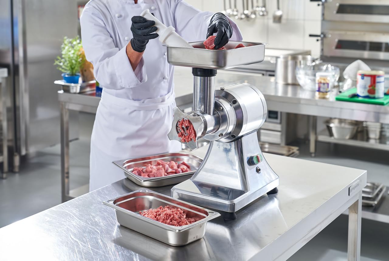 METRO Professional Picadora de carne GMG1100, 24,5 x 40 x 52 cm, 100 Kg/h, 550 W