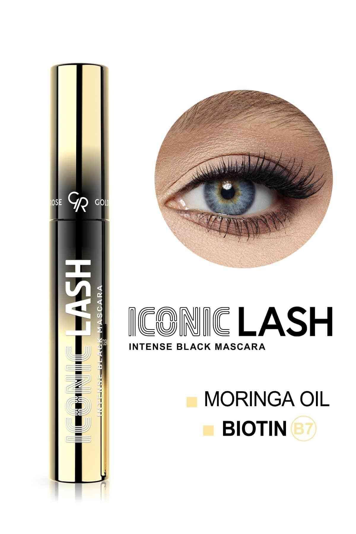 Golden Rose Iconic Lash Intense Black Mascara - Yoğun Siyah Maskara 2'li Set
