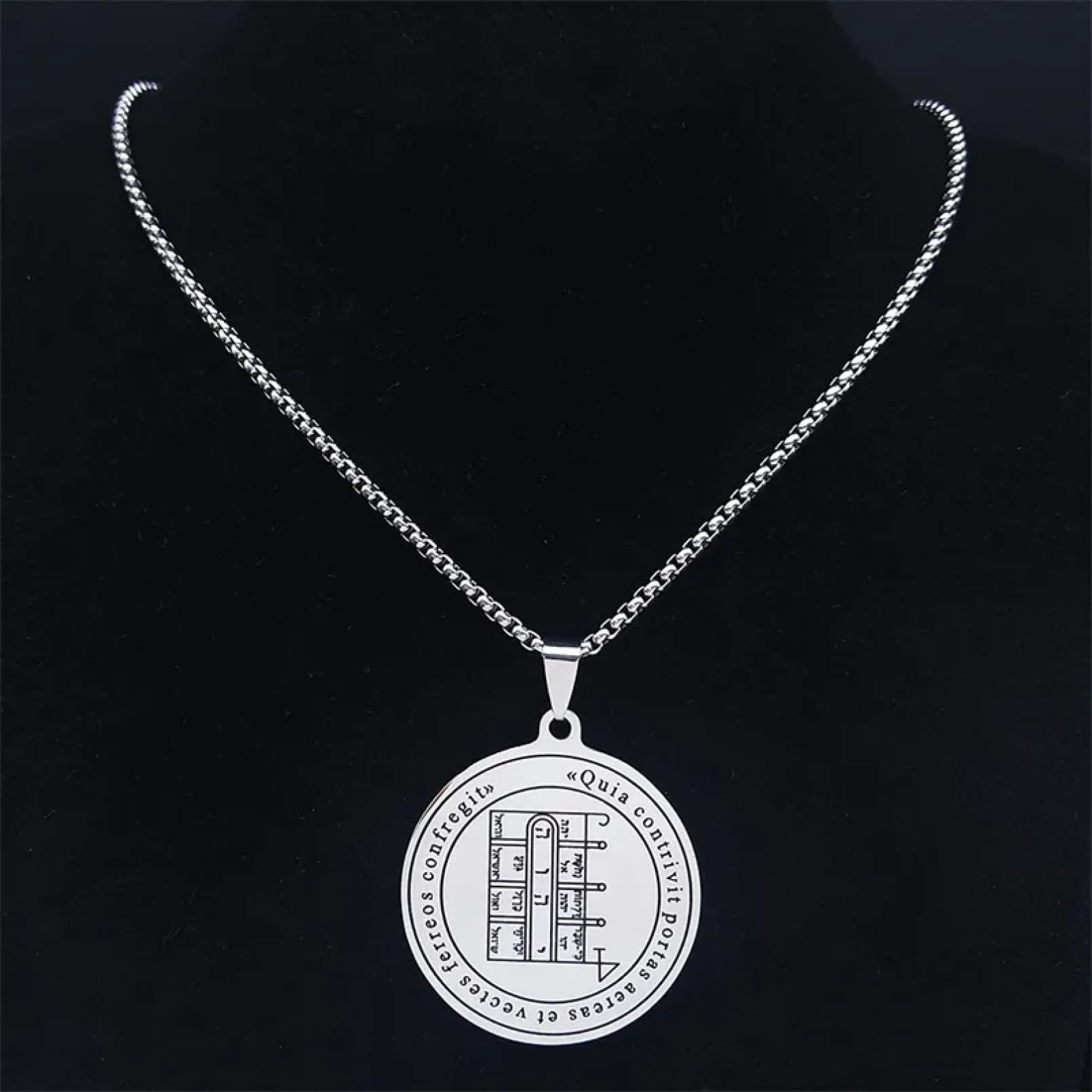 Necklace Pendant The First Pentacle of the Moon Occult Pentacle Magic Statement Necklace Jewelry necklaces Jewelry birthday gifts for women men
