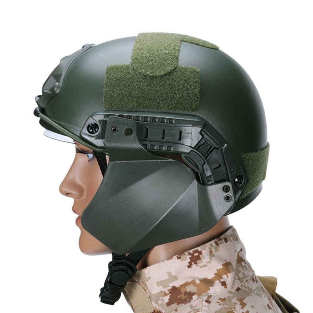 Copertura laterale per casco FAST Rail Airsoft Militare Tactical Helmet Accessori in gomma morbida Due coperture di protezione dell'orecchio