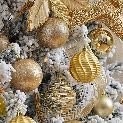 image for XmasExp 16ct Christmas Balls Ornaments - Shatterproof Large Hanging Ba