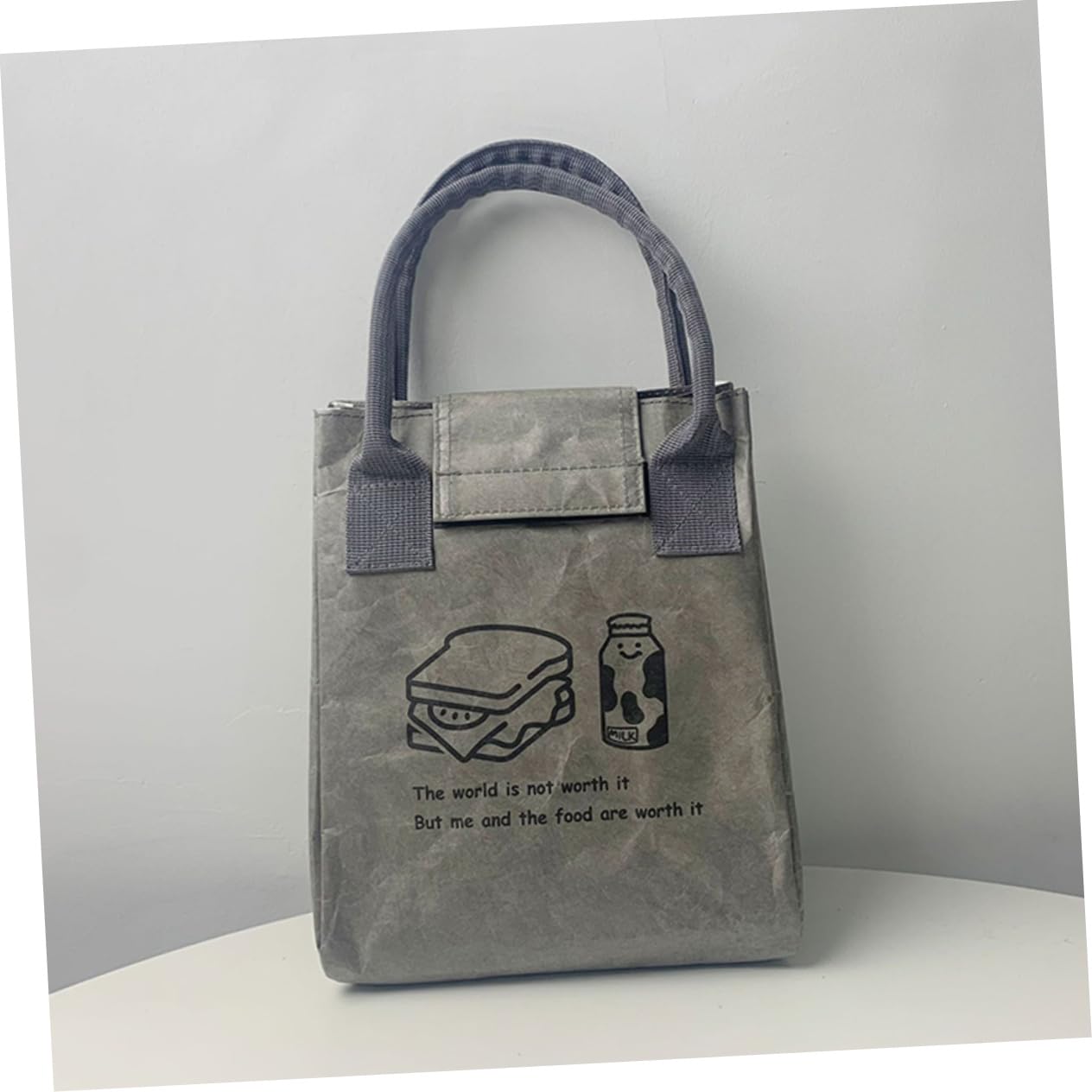TOPBATHY 4piezas Bolsa De Almuerzo Aislante Bolsa De Transporte Para Comida Asa Para Oficina Escuela y Picnic Material Resistente y Ligero Diseño Elegante y Funcional