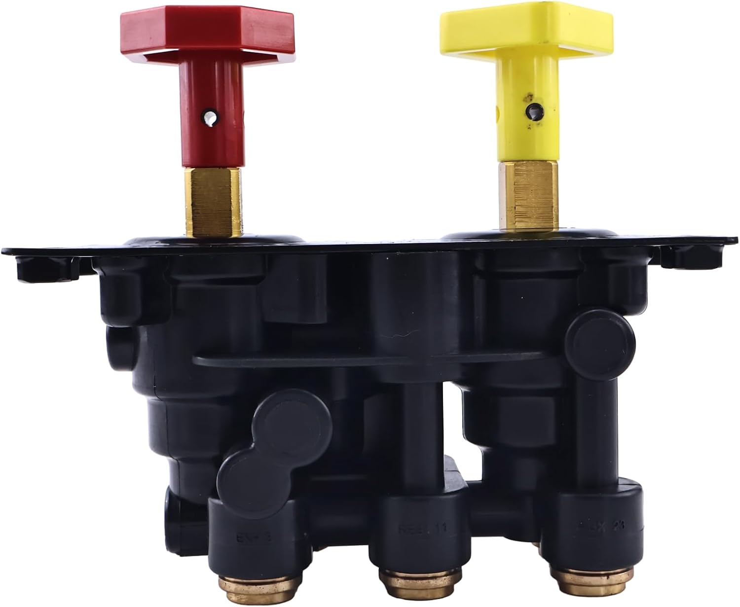 Dash Brake Control Valve Compatible with Volvo KN20607 8085430 Haldex 85112212 K021464 Bendix K021821 K021782 M6 Mounting Holes 3/8" PTC Ports