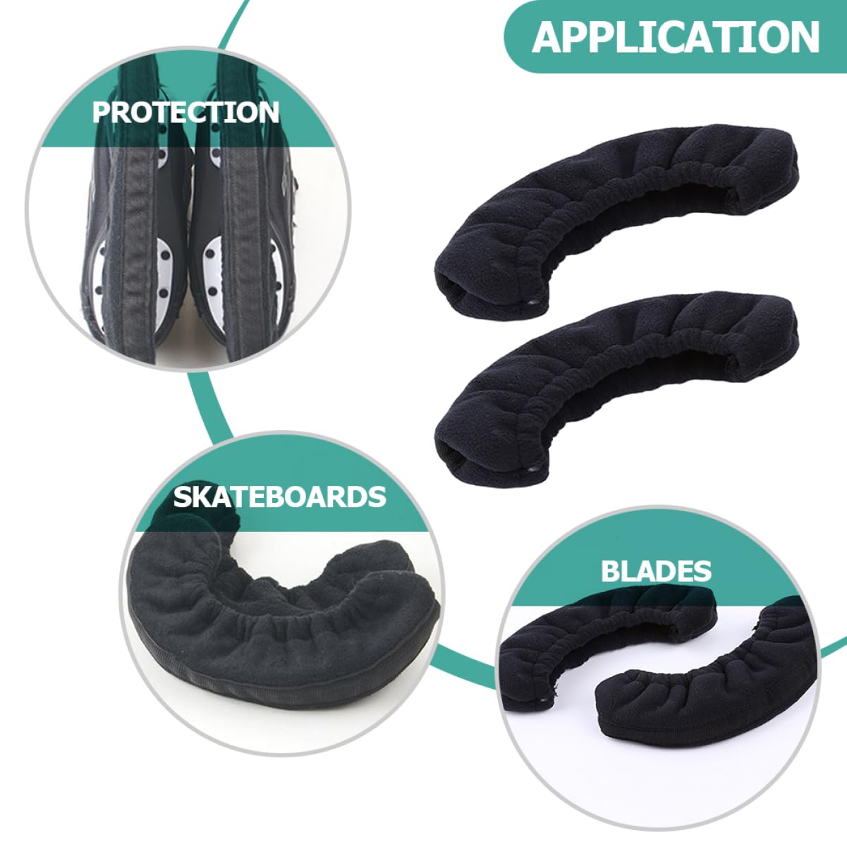 Kisangel 1 Coprilama per Ghiaccio Protezione per Lame Pattinaggio Compatibile con Pattini e Scarpe Hockey Colore