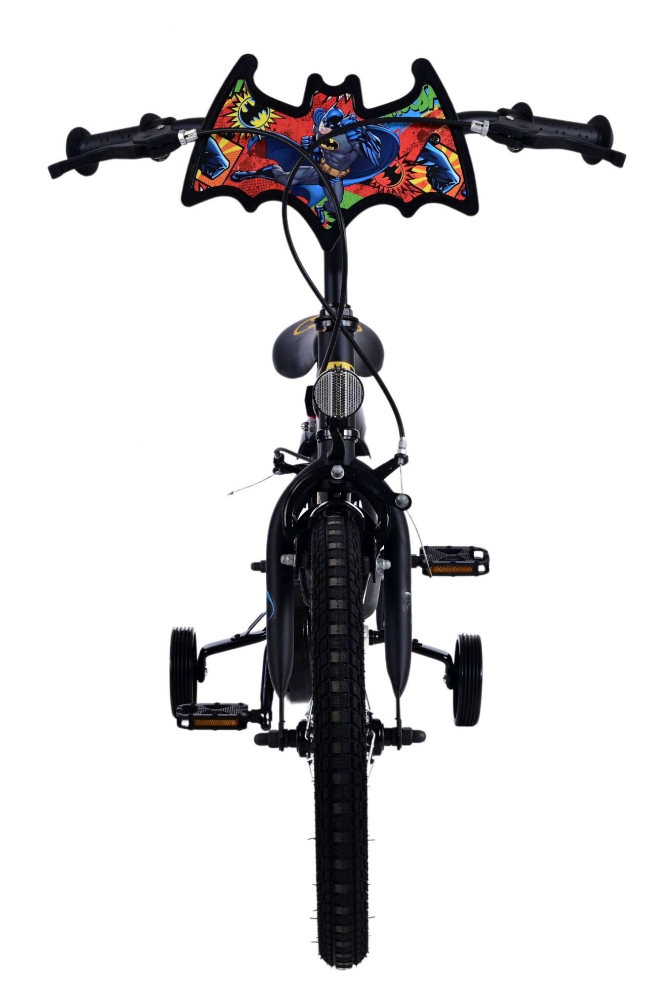 Volare Batman 16 Zoll Kinderfahrrad schwarz - Sicherheit, Komfort und Spaß in einem!
