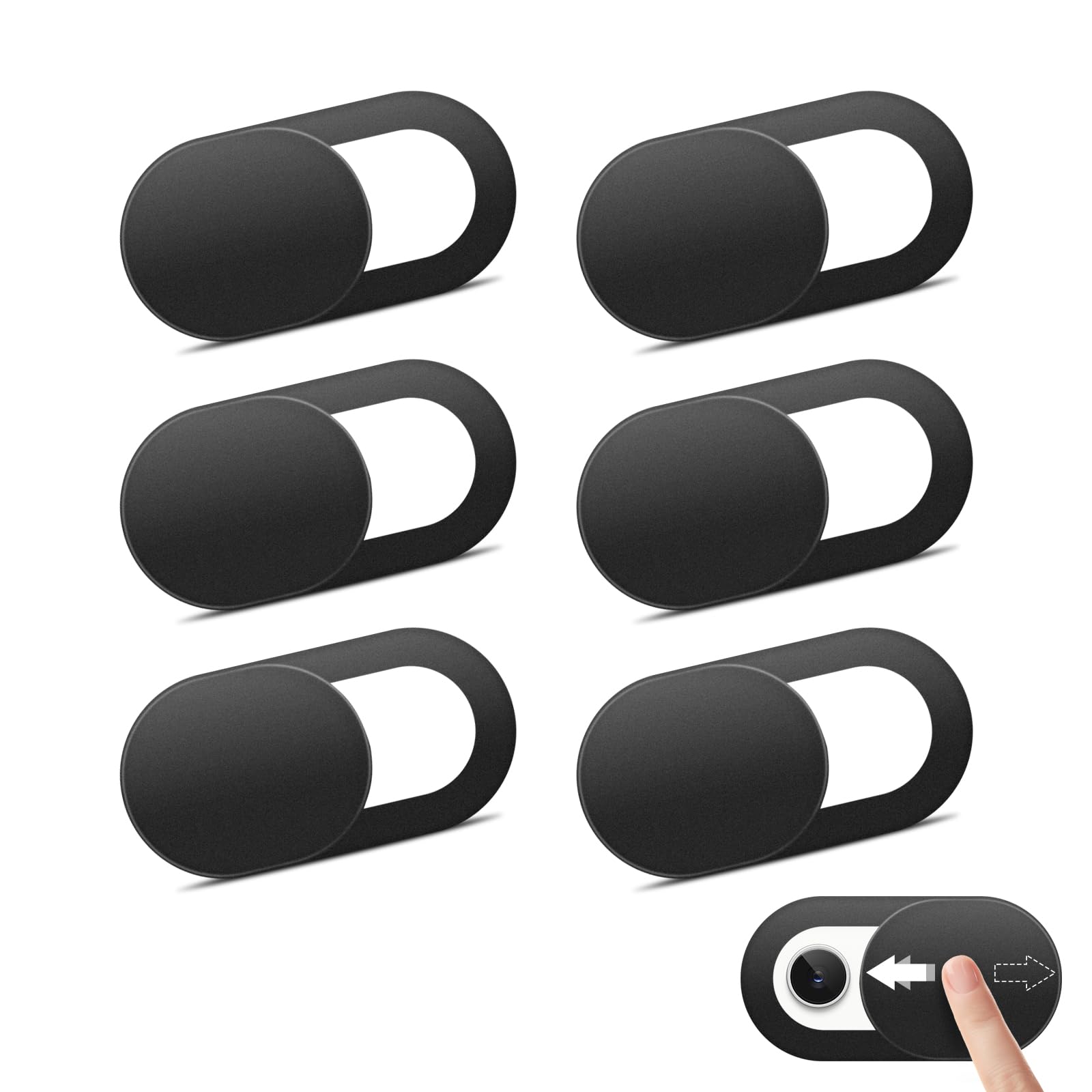 Meliya 6-Pack Webcam Cover Slide Blocker – Ultra Thin 0.03 inch Camera Privacy Shield for iPhone, iPad, MacBook, iMac, Laptop & PC-image-47