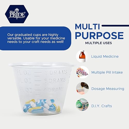 Miniatura 4 de MED PRIDE Vasos medicinales graduados - Juego de 500