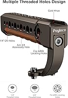 Vista 2 de Agarre de mango superior de cámara y estabilizador de jaula con soporte de zapata fría para cámara DSLR