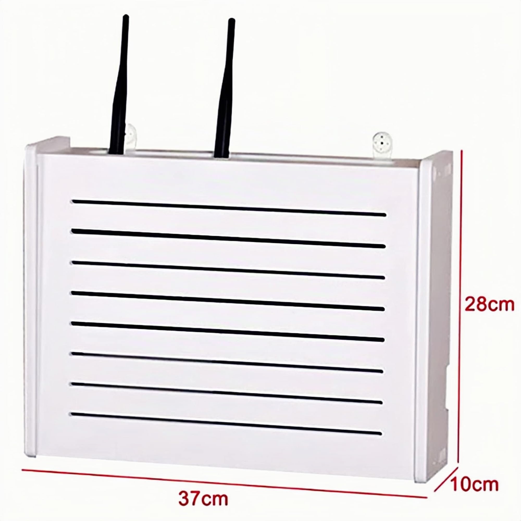 Storage Boxes Boîte de Rangement de routeur sans Fil sans poinçon Rack WiFi Rack Mural décoratif boîte Rack créatif Blanc décoratif Flottant Rack