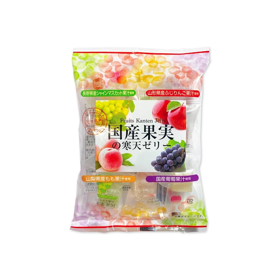 Amazon.co.jp: 金城製菓 国産果実の寒天ゼリー 120g ×2袋セット