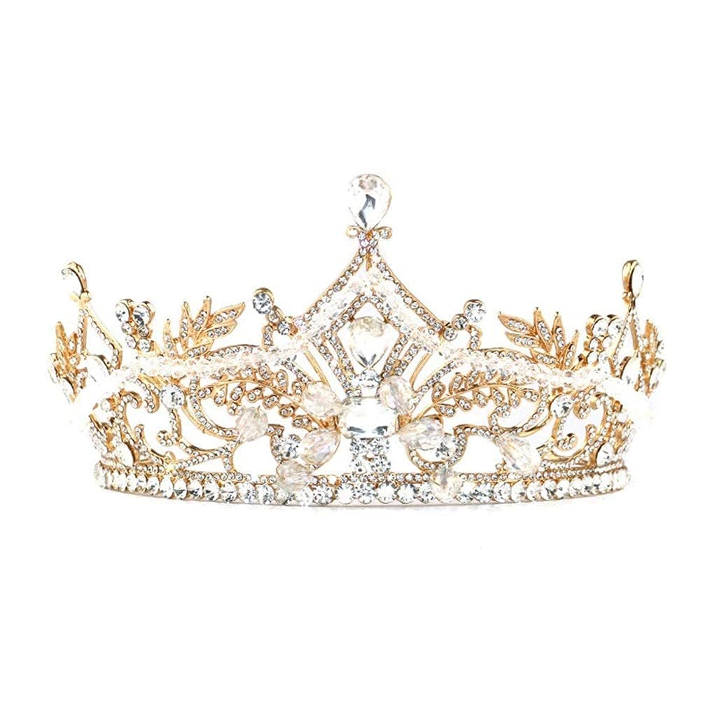 Crown, Rose Gold Wedding Tiaras and Crowns for Women Rhinestone Tiara