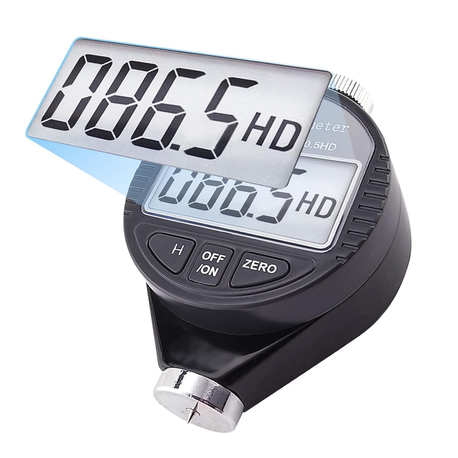 Shore A Duromètre Numérique, 0-100HD Shore A Duromètre Numérique Testeur de Dureté avec Grand écran LCD, pour Dureté des Pneus, Caoutchouc, Plastiques