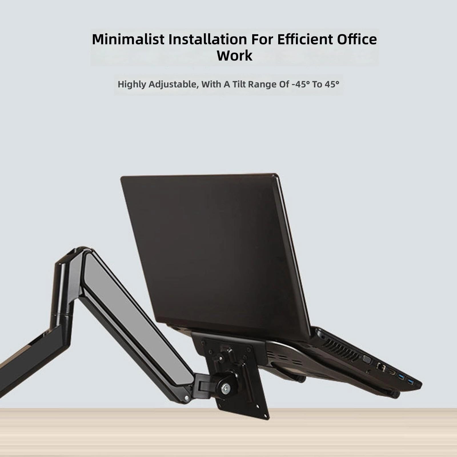 Soporte ergonómico para portátiles de 10 a 16 pulgadas, inclinable, ajustable, giratorio
