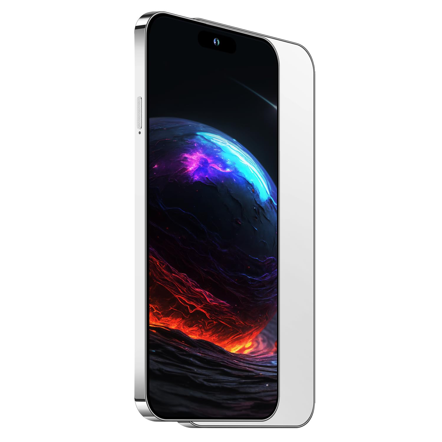 Unlocked Android Phone A15 PROMAX Android 14 Cell Phone with Dynamic Island 16GB+512GB 6800mAh,Fast Charging,HD Screen 48MP+108MP Camera Cell Phone with 5G Dual SIM Smart Phone (White)