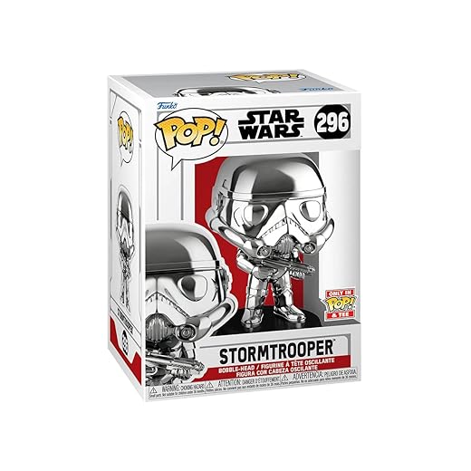 En Oferta Funko Pop Stormtrooper #296 (Silver Chrome) (Star Wars: Episodio I, The Phantom Menace)