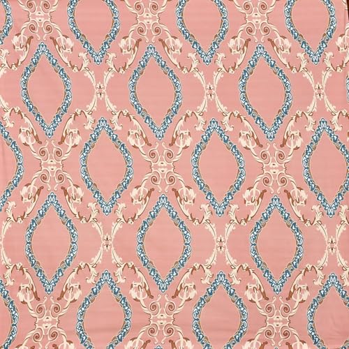 Image of 350 TC Premium Heavy Cotton Feel Elastic Fitted Bedsheet King Size with 2 Pillow Covers || Double Bed with All Around Elastic (Salmon Pink, Fitted Queen-60x78)