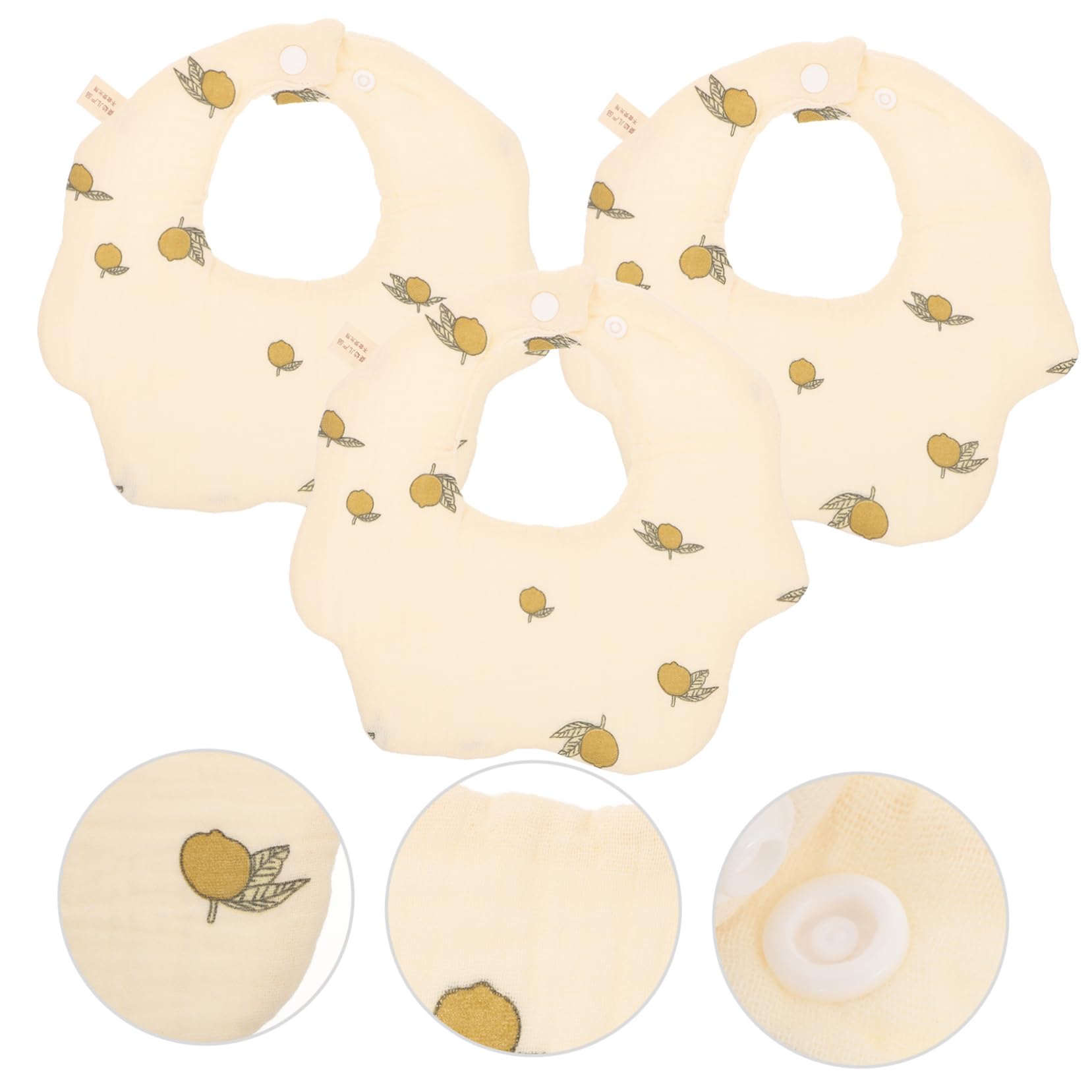VICASKY 15piezas Baberos De Algodón Absorbentes Para Bebés De Toallas De Saliva Diseño De Dibujos Animados Para Hora De Comer y Uso Diario