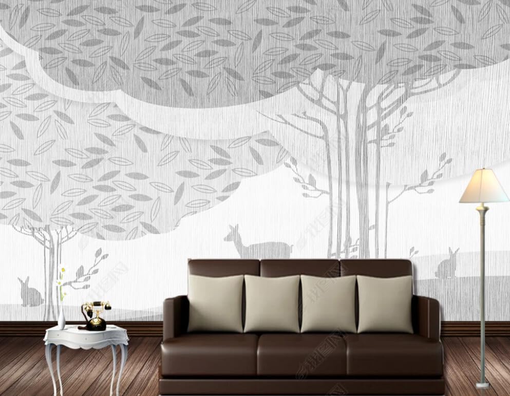 Décoration murale haut de gamme papier peint intissé abstrait épuré