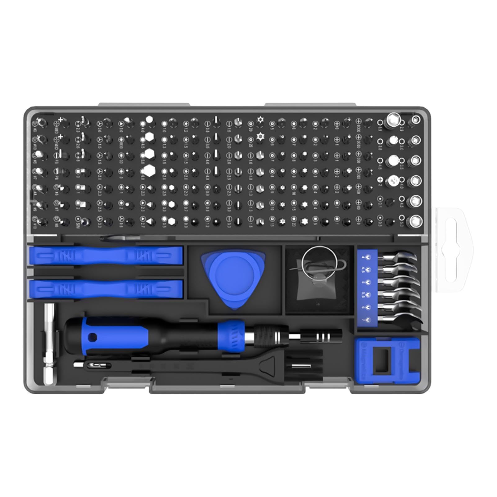 Set di cacciaviti di precisione 160 in 1, strumento ergonomico con custodia per riparazione di elettrodomestici, elettronica, telefono, laptop, occhiali, ideale per uso domestico e in officina