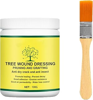 Tree Pruning Sealer, Tree Wound Pruning Sealer, Tree Wound Sealer Sealant, Plant Tree Wound Healing Sealant, Tree Wound Dressing with Brush, Bonsai Pruning Cutting Paste (1pcs-100g)