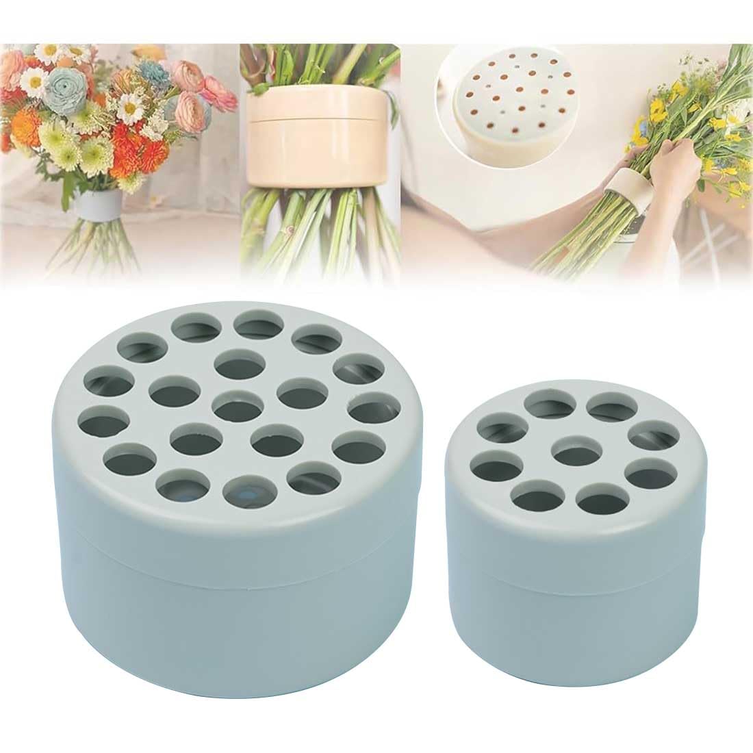 LUTAKU 2PCS Spiral Stem Holder for Flowers, Spiral Ikebana Stem Holder, Reusable Bouquet Twister Floral Art Accessory Flower Arranging Accessories Supplies