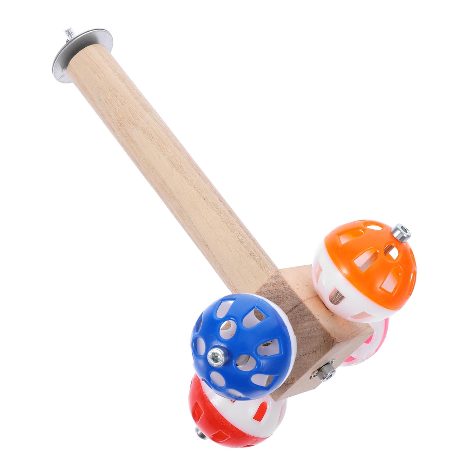 Toddmomy 3piezas Perchadero para Aves con Pelota Giratoria Soporte para Jaula De Periquitos y Accesorio para Juguetes De Aves Diseño Texturizado y Instalación
