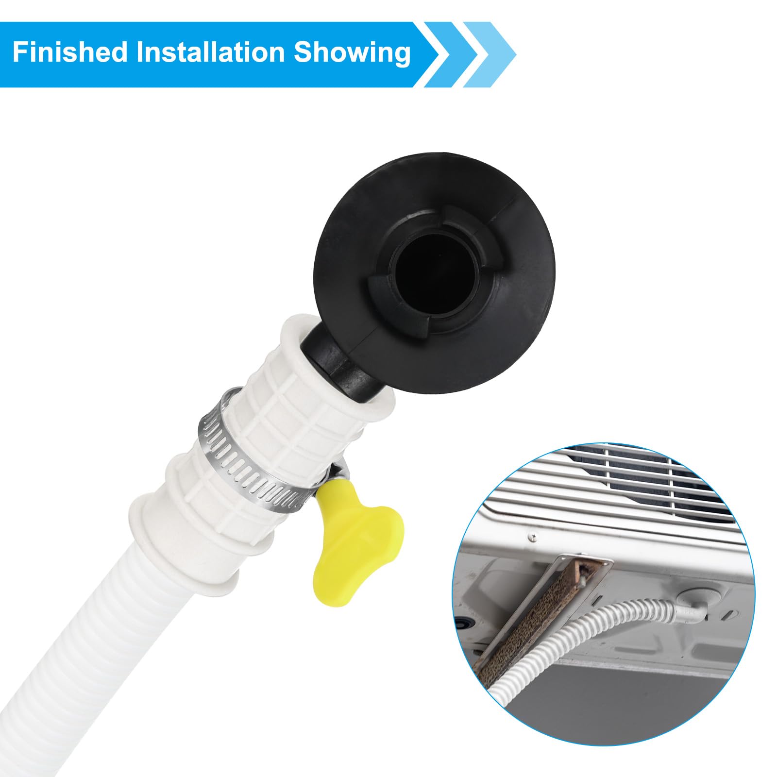 Kit De Drainage Pour Climatiseur - Tuyau D'évacuation Avec Connecteur Et Collier - Pour Unités Intérieures Split Et Fenêtre