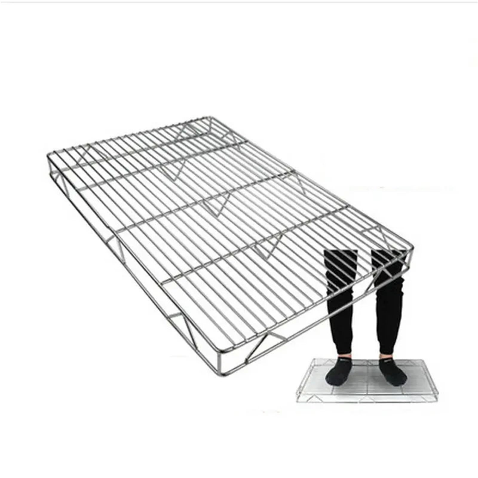 Griglia Portatile Barbecue BBQ rettangolare in acciaio inossidabile 304