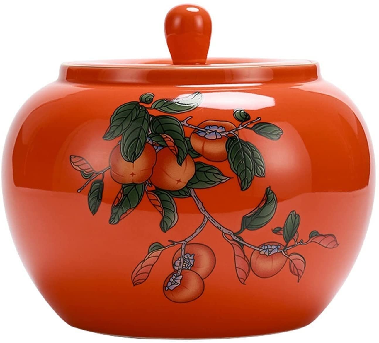 bnjlSDATwr ceramic jar， Ceramic Tea Jar,Jars Containers,Kitchen Food Storage Canister,Creative Cans Sealed for