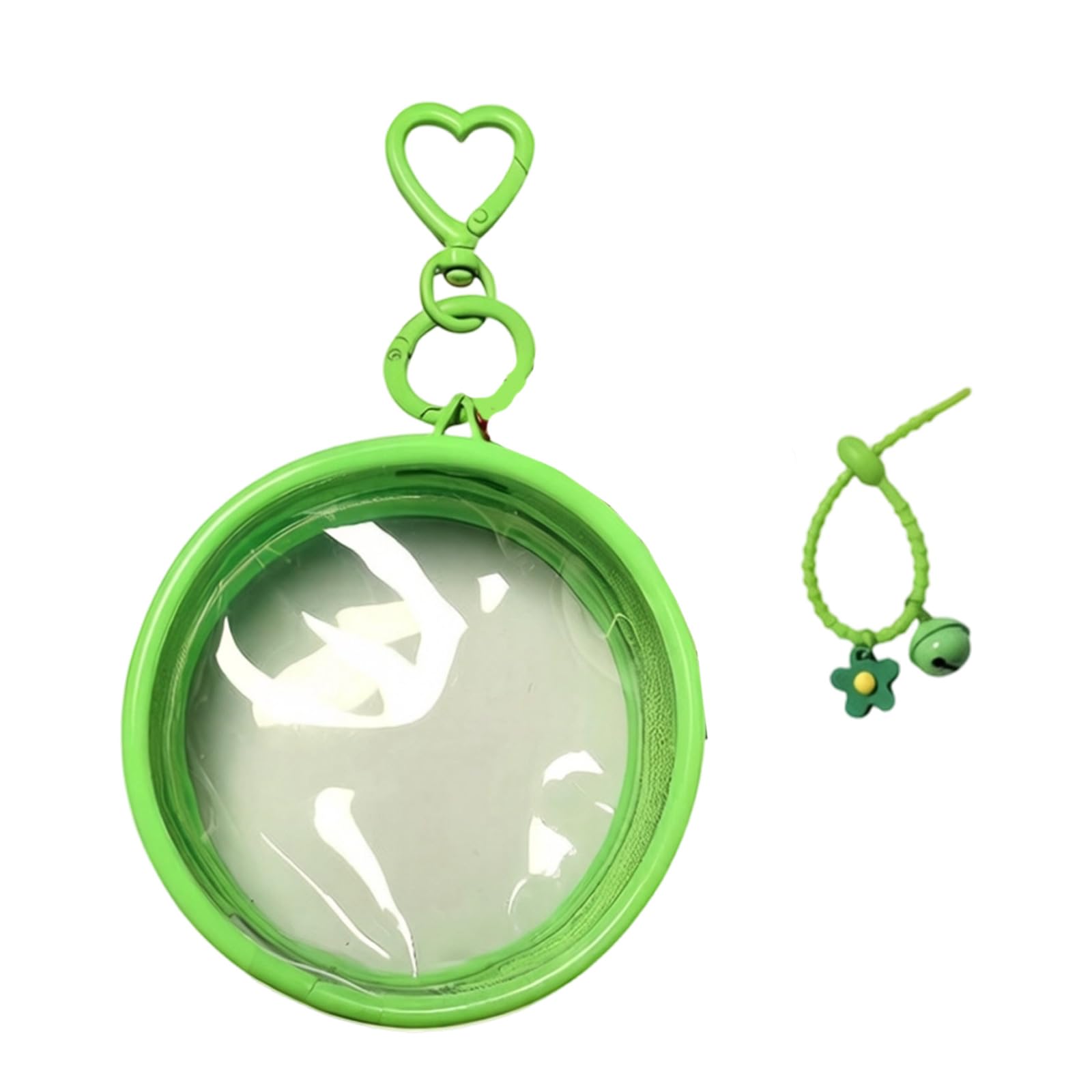 Our Fave Green Sparkling Fastener Enclosure For Electronic Badges And Doll Storage Made From Strong Pvc Compact Storage Case