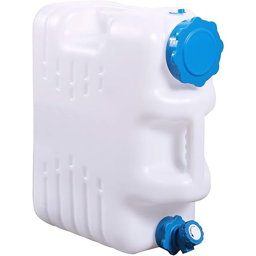 5 Gallon/18.5L Water Container with Spigot, Portable BPA Free Water Jug, Multifunction Water Tank for Camping Outdoor Hiking Picnic Supplies, Emergency Stroage