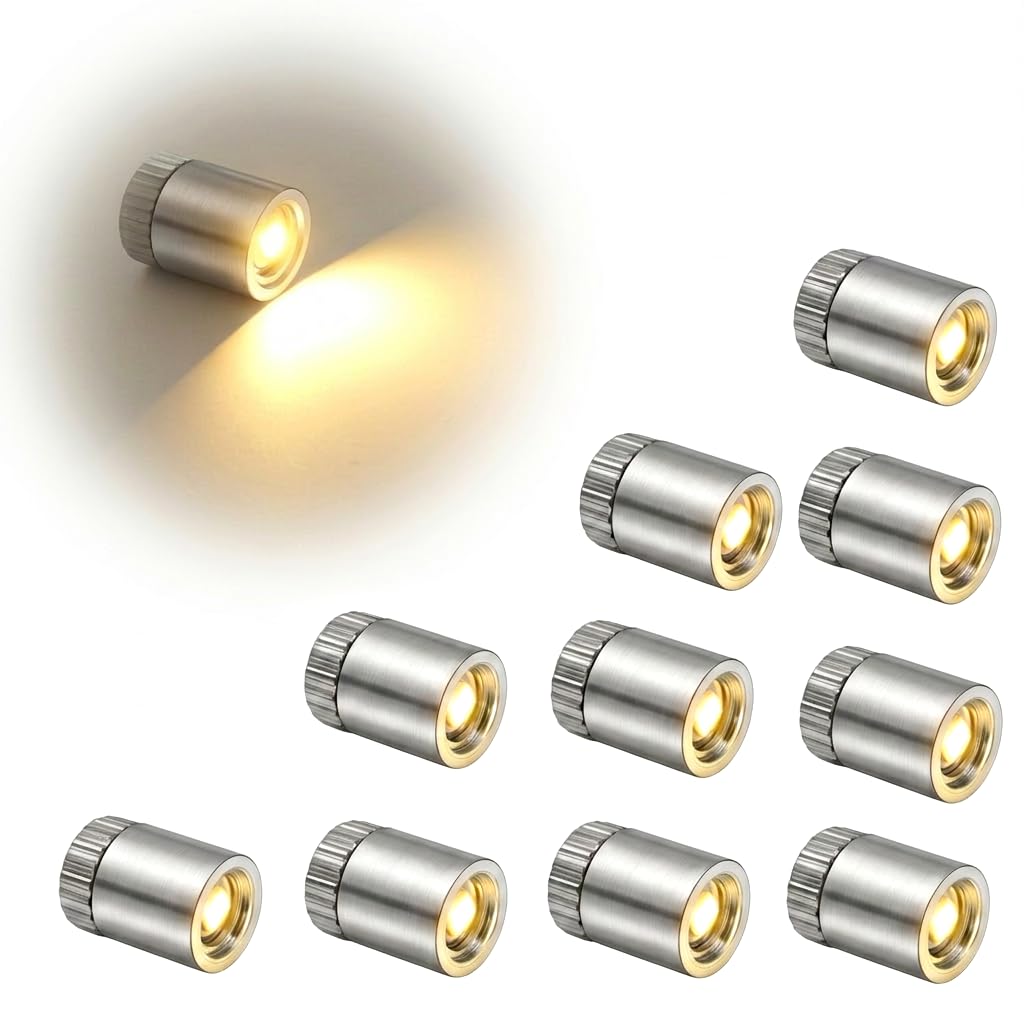 10Pcs Mini LED Lights for Crafts, Warm White Small LED Lights Battery Operated for Dolls House and DIY Models, Mini Lights for Crafts Paper Lanterns Balloons Decorative Lighting