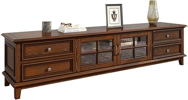 Television Stands 62.9/70.8/78.7" TV Stand, Rustic Ash Tv Media Console, Durable Living Room Furniture Tv Stand Entertainment Center with Drawers and Cabinets, Walnut Entertainment Center ( Size : 160