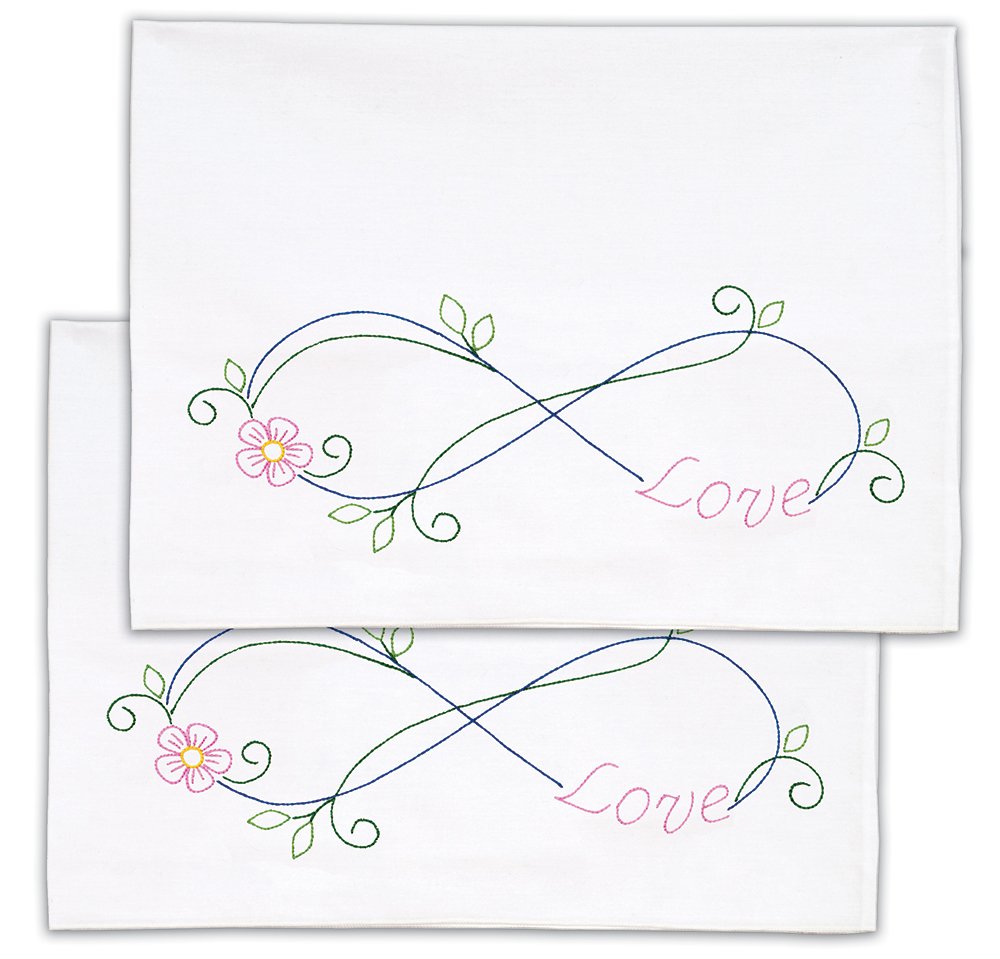 Stamped Embroidery Pillow Cases EMBROIDERY & ORIGAMI