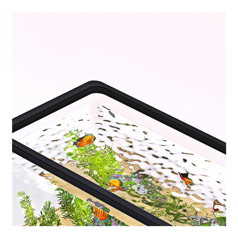 Acquario Acquario in acrilico trasparente anticaduta di piccole e medie dimensioni, ecologico, da tavolo for la casa(S)