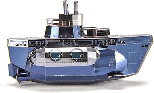 Miniatura 8 de Microworld Rompecabezas de metal 3D kits de construcción de modelos de submarinos rompecabezas 3D para adultos rompecabezas de bricolaje juguetes de