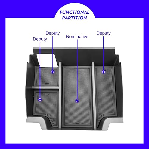 Miniatura 7 de XXCIWP Bandeja organizadora de consola central inferior Ram 1500 TRX 2024 para Dodge RAM TRX 1500 2024 2019-2022 2023 2024 Segunda capa central