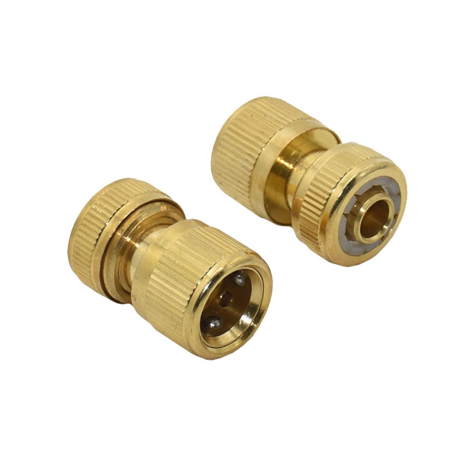 Accessori di giunzione per tubi flessibili Ottone 1/2 pollice Giardino Giardino Connettore Waterstops Adattatore di rame Adattatore Adattatore Adattatore in rame Irrigazione Connettore del tubo di irr
