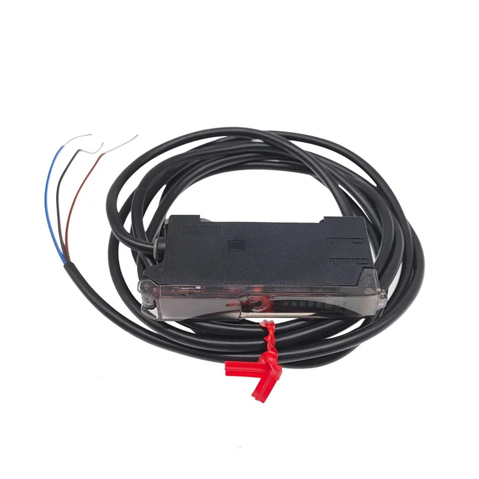 PXQCHAVLN Fiber Optic photoelectric Sensor Amplifier E3X-NA11 EX-DN10 Din Rail mounting for Diffuse Through Beam M3 M4 M6 with 2M Cable(E3x-na11)