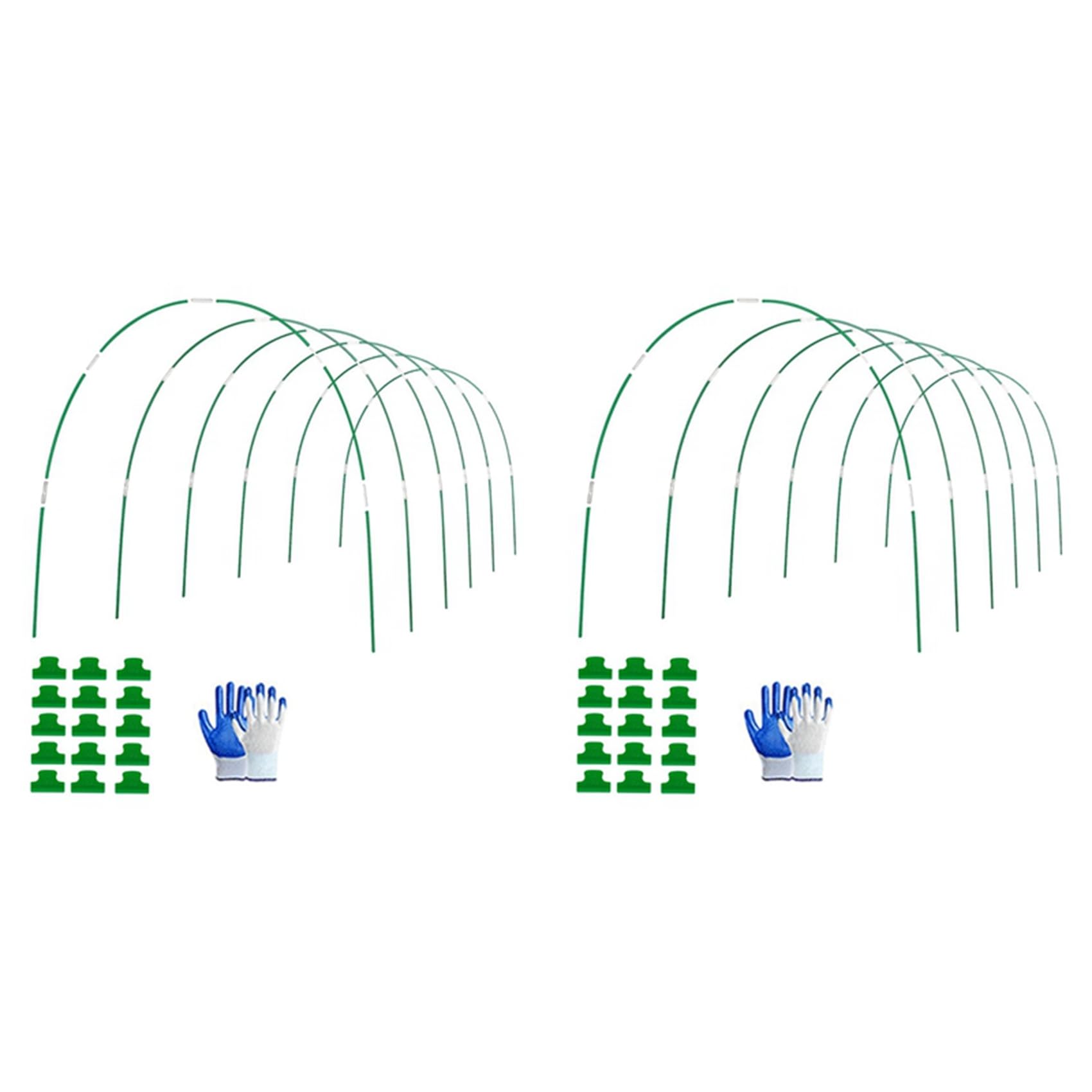 Jnchdghwa Garden Hoops for Raised Bed, 12 Sets of 8FT Long Greenhouse Hoops Grow Tunnel, Rust-Free Fiberglass Support Hoops Frame