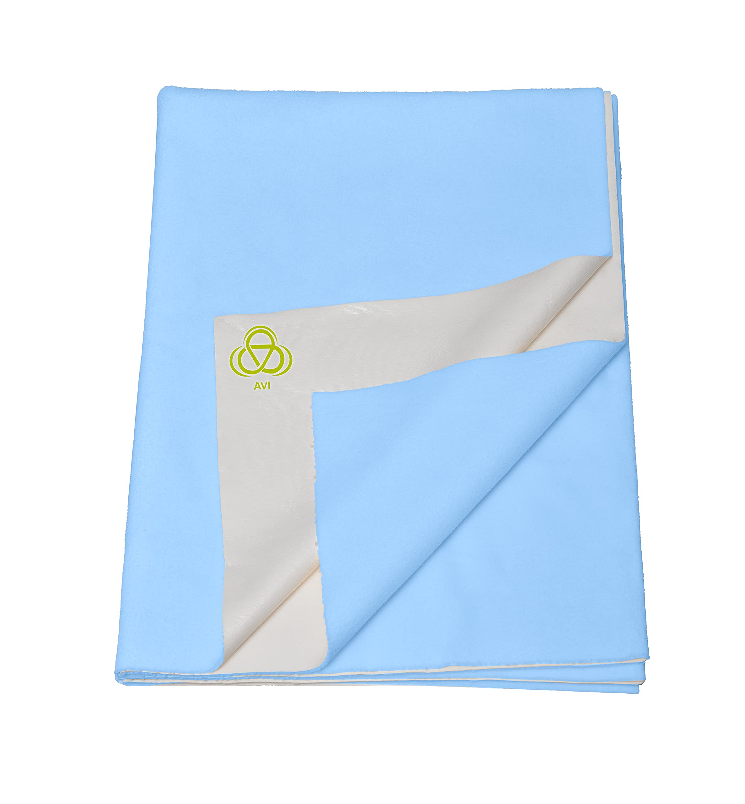 AVI FastDry Cotton Extra Absorbent Waterproof and Reusable Bed Protector/Dry Sheet for Baby- Extra Extra Large 140x200 cm -Sky Blue
