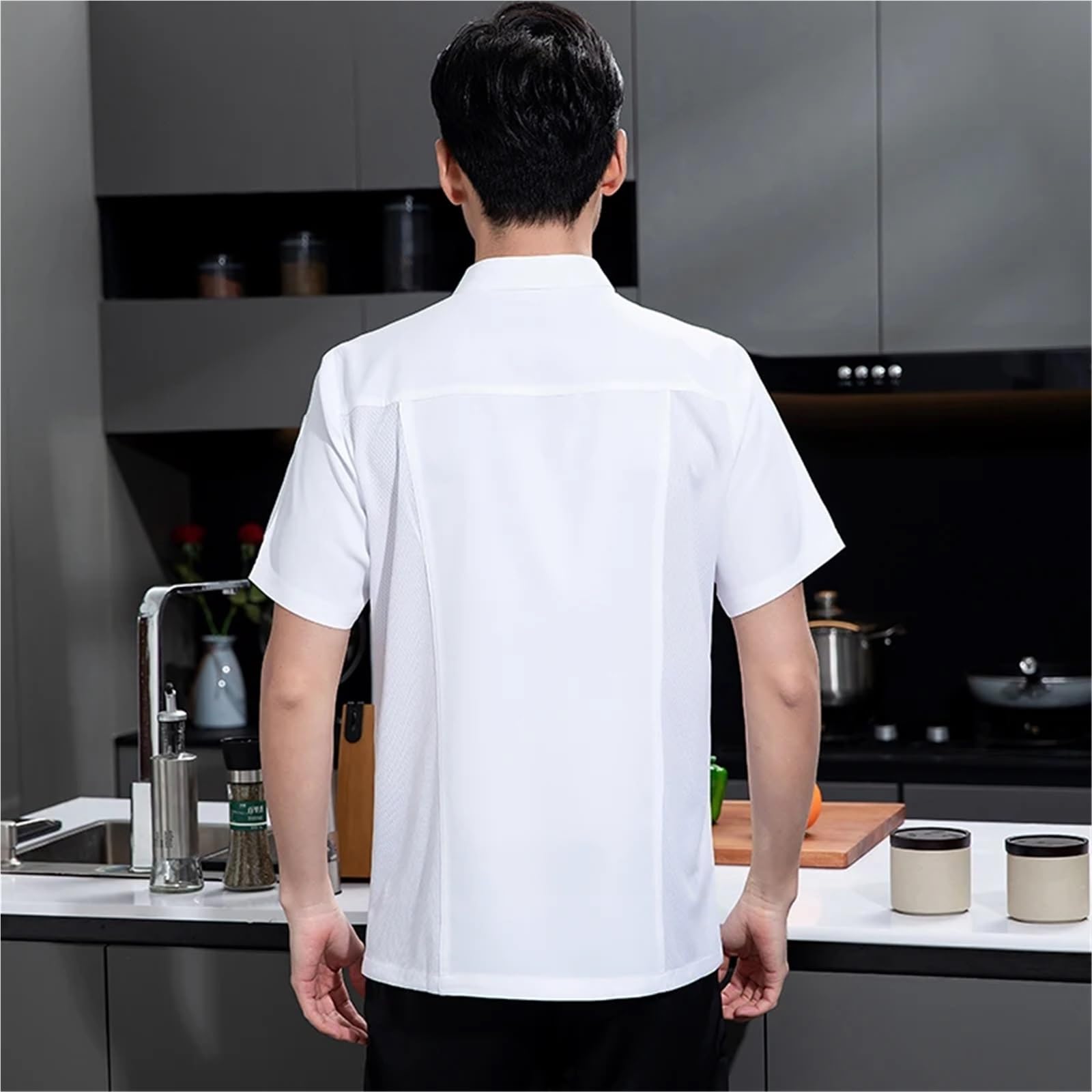 Divisa da cuoco Giacca da cuoco for uomo, panetteria, caffetteria, servizio di ristorazione, uniforme sul posto lavoro, camicia cucina, for donna, abbigliamento per chef