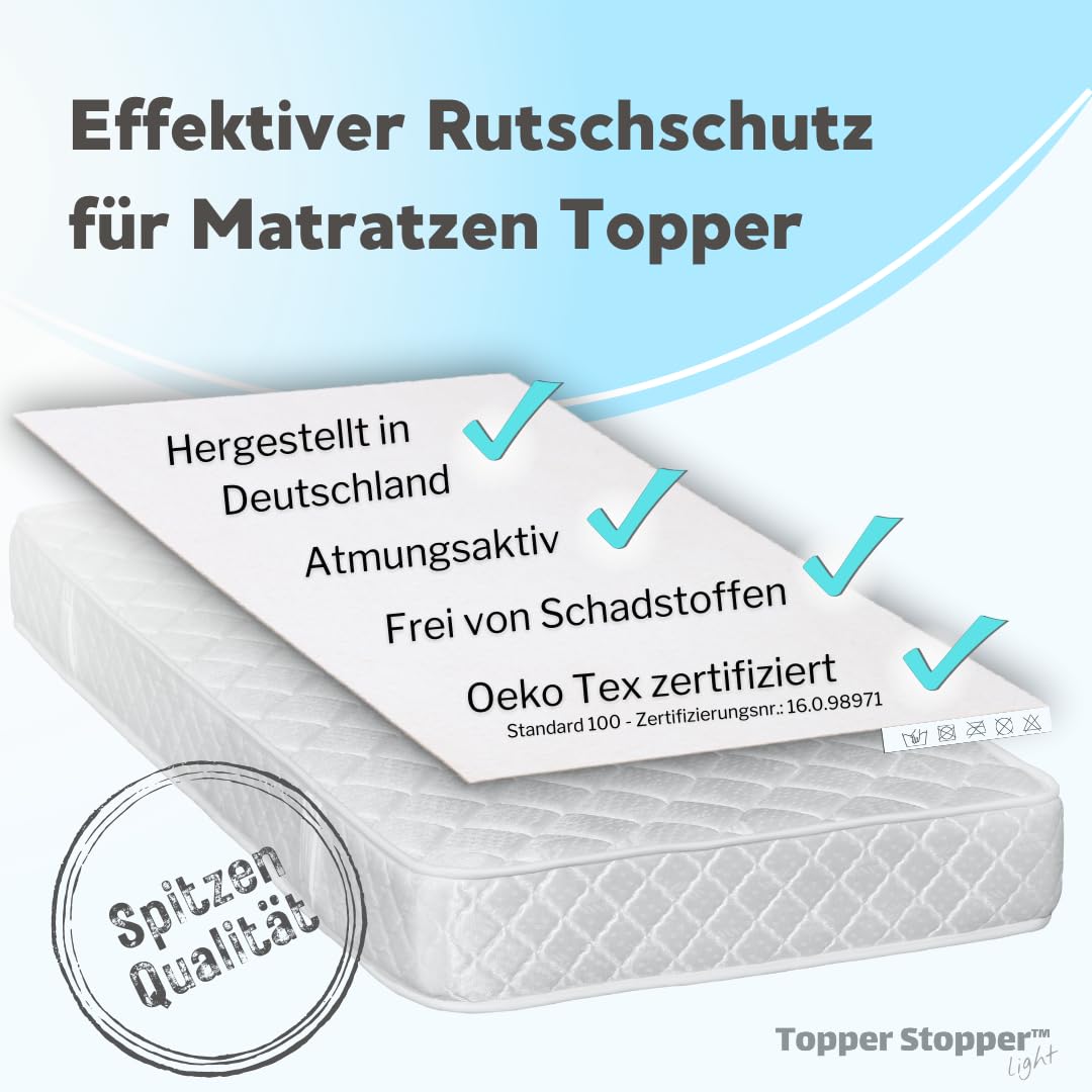 140 x 200 cm Matratzen Antirutschmatte für Topper Befestigung Matratze Anti Rutsch Matratzenunterlage Antirutschmatte für Bett Matratzenhalter Boxspringbett Antirutsch Matratzenschoner