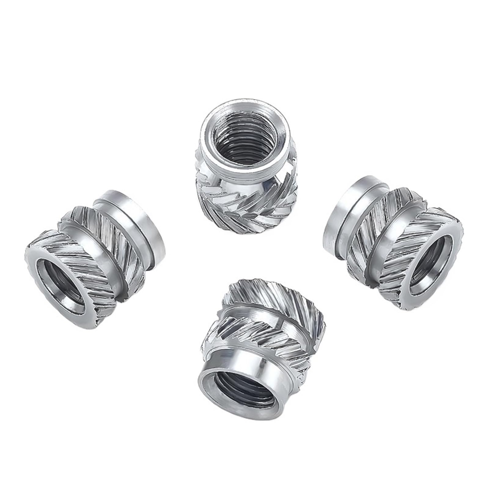 M3 M4 M5 Edelstahl-Wärmesatz-Einsatzmuttern for 3D-Drucker, Heißschmelz-Einsatz-Spritzguss-Einbettungsmutter mit Gewinde(M5x9.5xOD7.5 (20pcs))