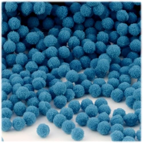 Miniatura 4 de The Crafts Outlet 100 pompones multiusos, acrílico, 0.28 pulgadas, redondos, morado