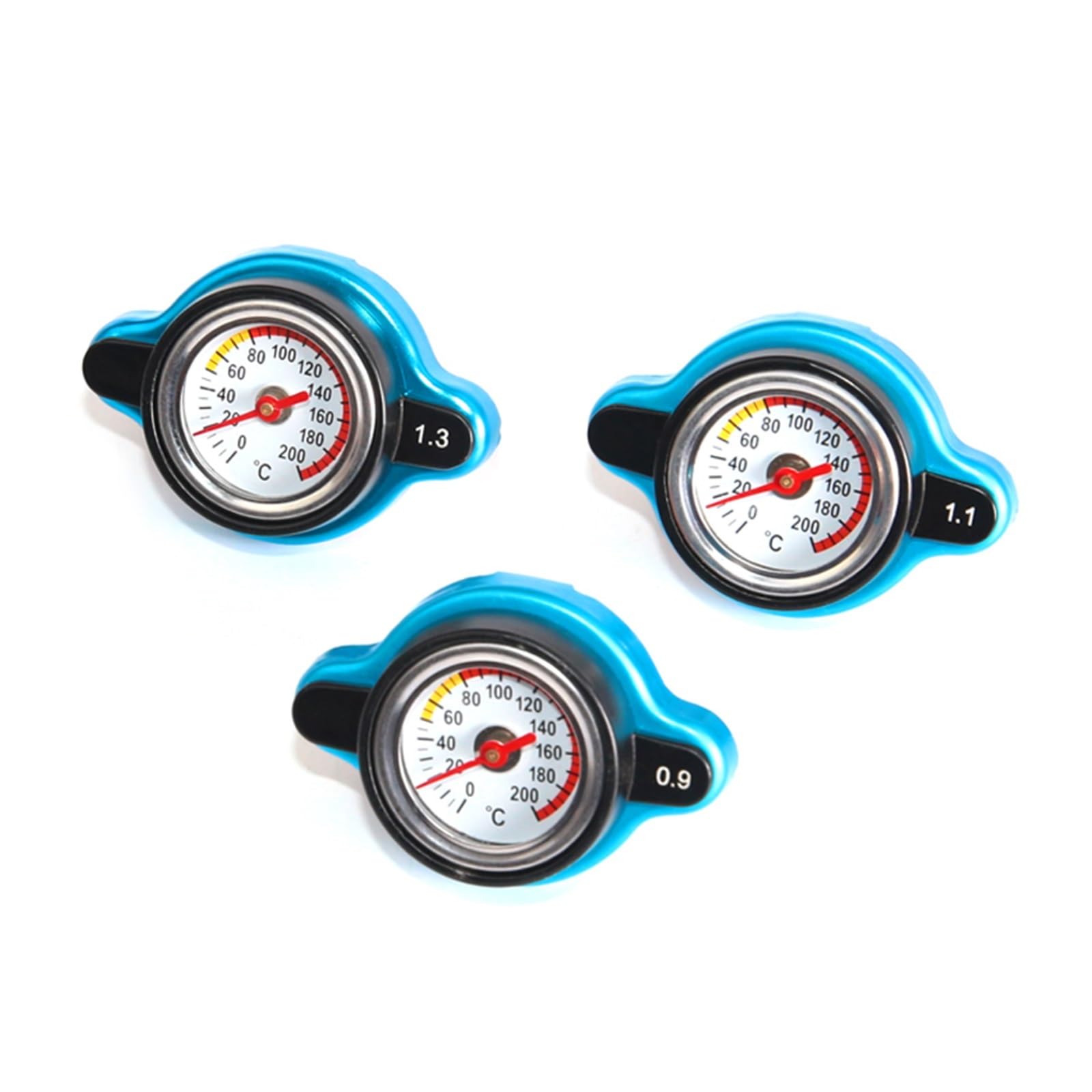 Car Motorcycle Styling D1 Spec Thermo Radiador Cap Tank Cover Medidor de temperatura del agua con utilidad Safe 0.9 Bar / 1.1 Bar / 1.3 Bar (Color : Big Head 1.1)