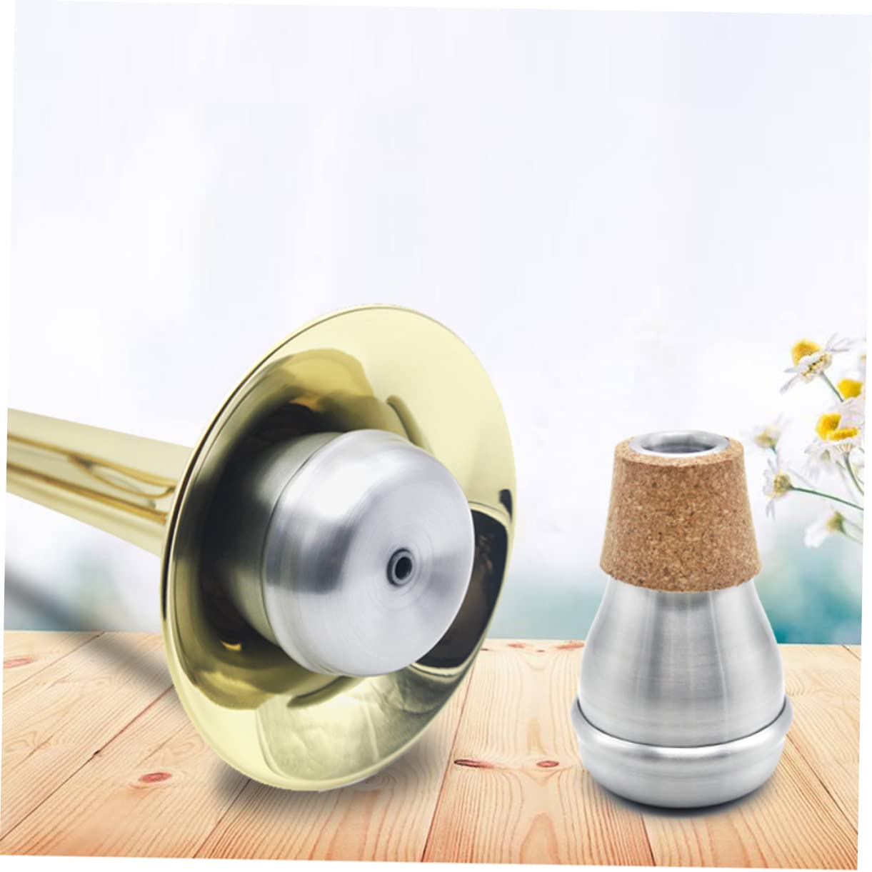 Sordina per Tromba Portatile Mini in Alluminio, Accessorio 1 Pz | Dispositivo Muto, Qualità del Suono, Jazz e Musica, Accessorio Compatto per Tromba, Uso Musicale