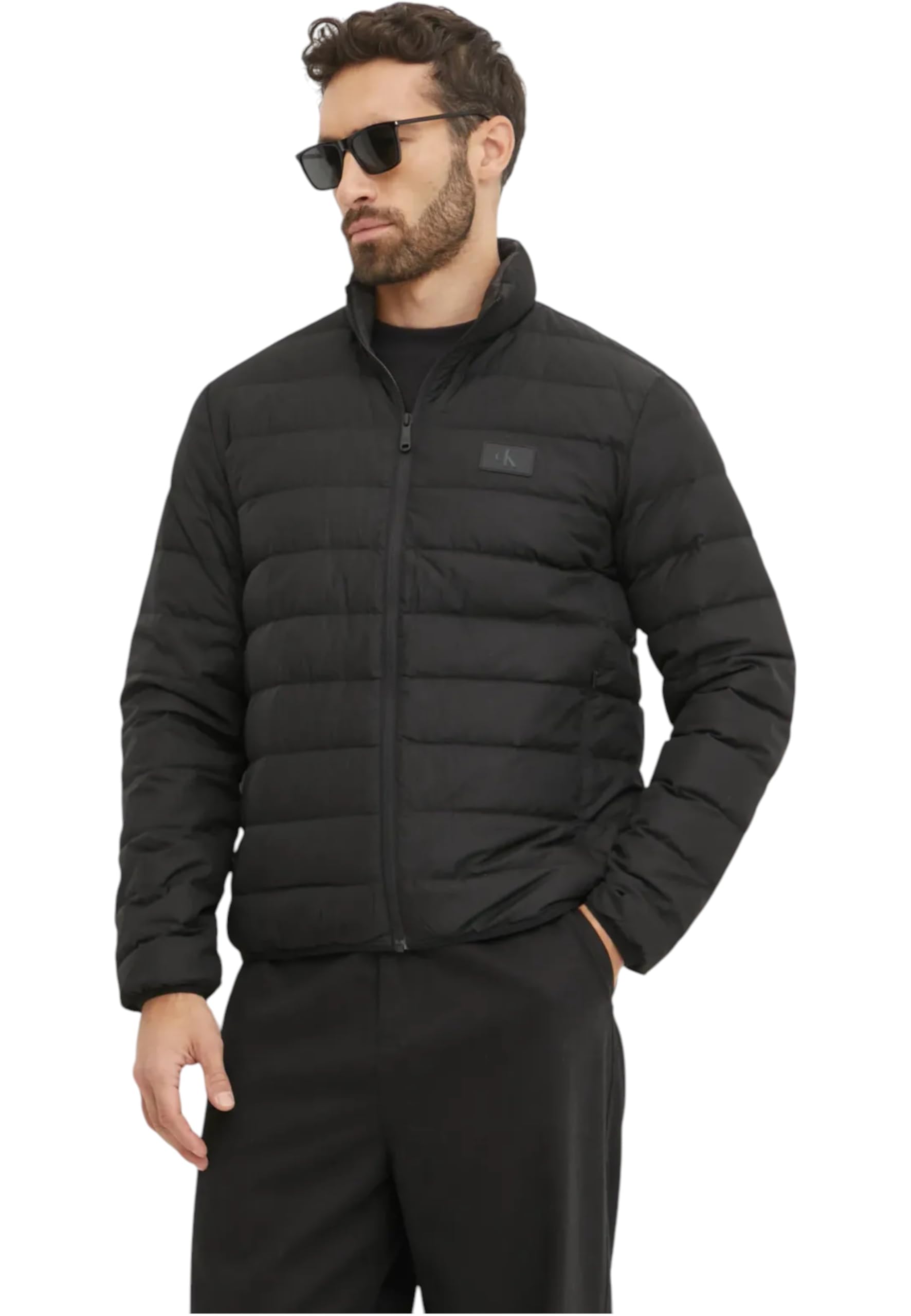 Calvin Klein Jeans Męska kurtka puchowa UL J30J326716, czarna (Ck Black), S, Czarny (Ck Black), S