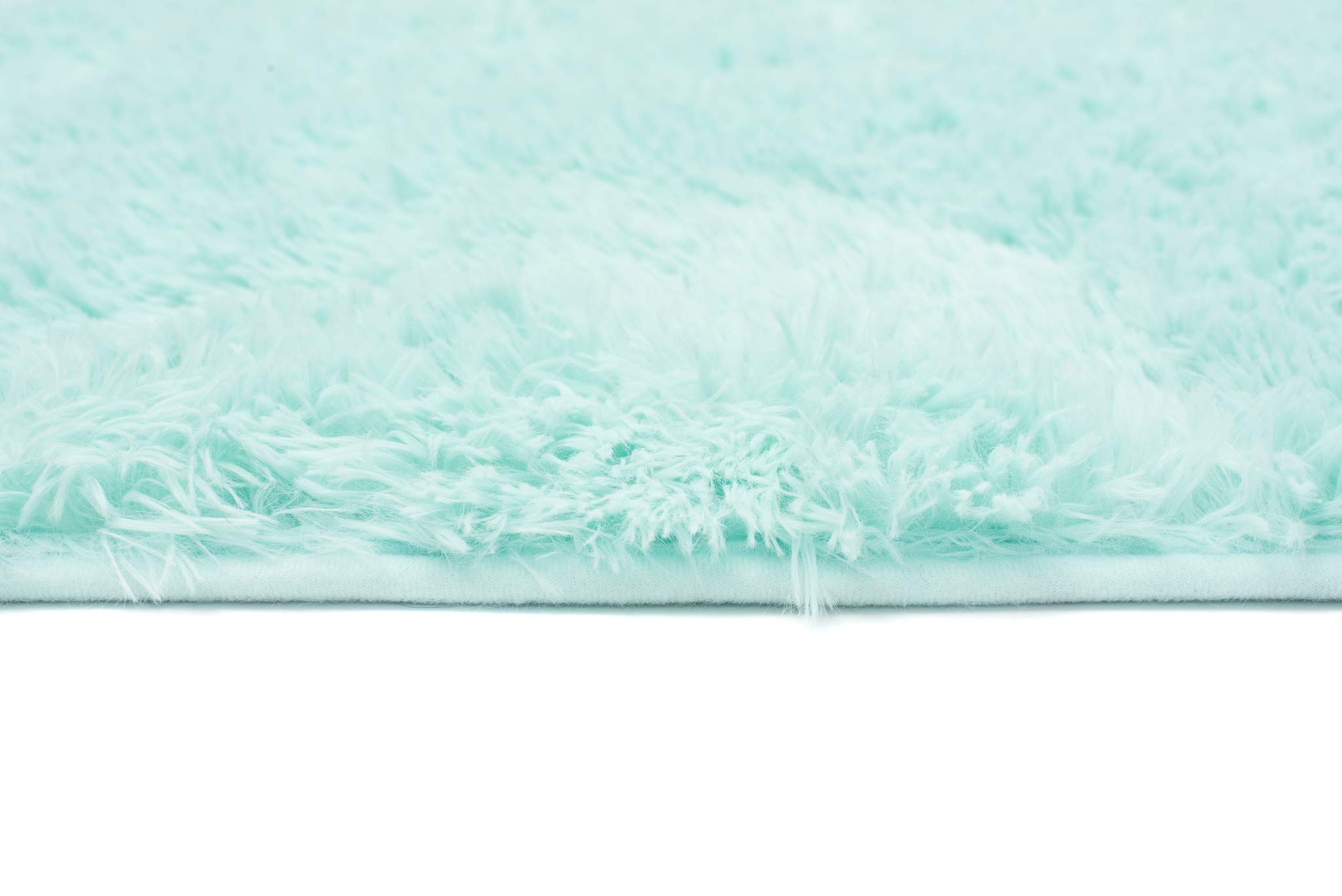Tapiso Silk Shaggy dywan z wysokim runem, nowoczesny, długie runo, jednokolorowy, mięta pieprzowa, do sypialni, salonu, pokoju dziecięcego, Ökotex 200 x 300 cm