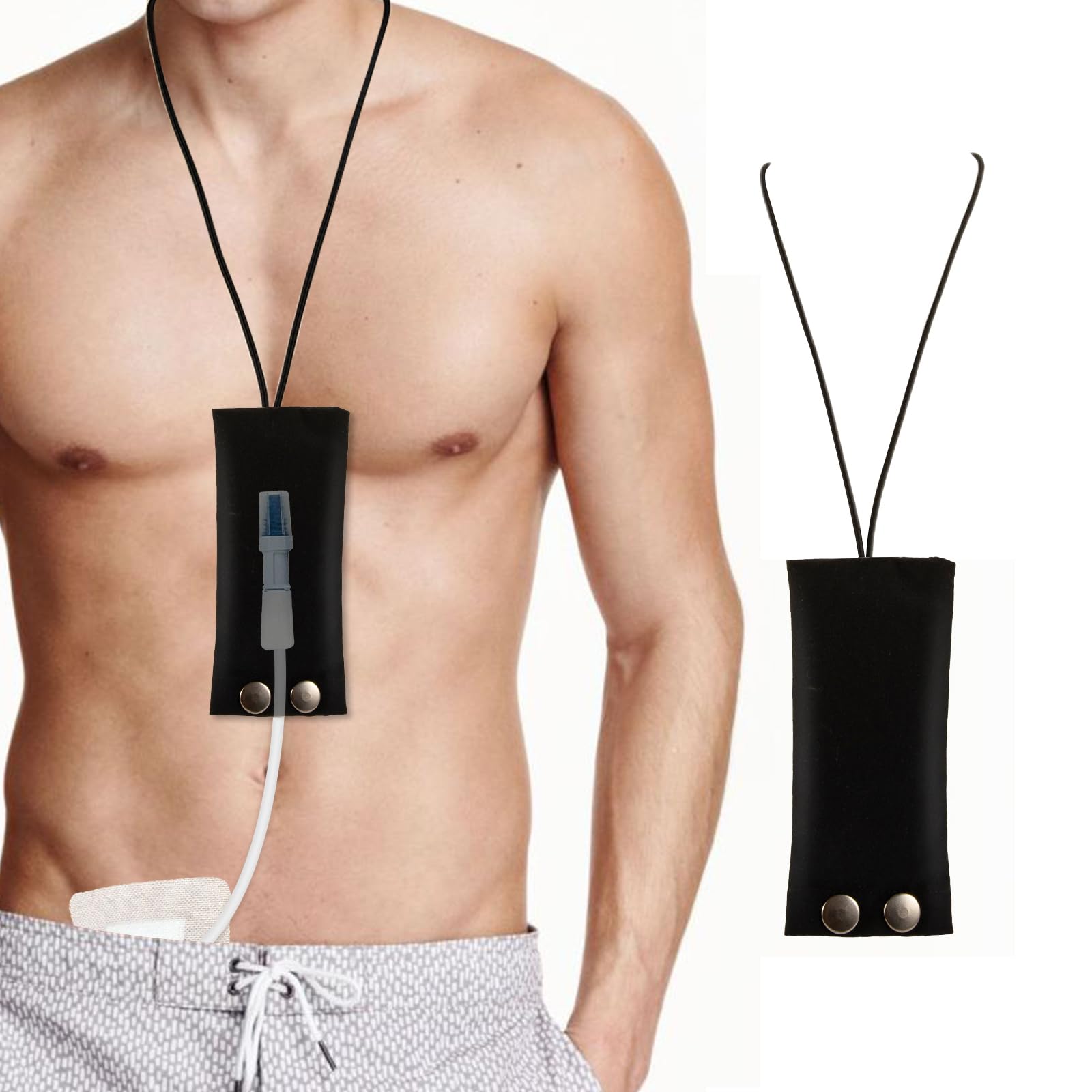 Soporte de catéter de diálisis peritoneal para Baxter 5C4482 5C4483, Cordón para catéter PD Soporte seguro para ducha PD Set de transferencia PD Soporte de catéter Accesorios para hombres y